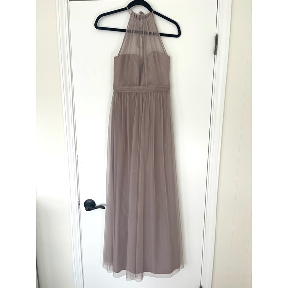 Amsale Aliki G98U Tulle Maxi Dress Formal Evening Gown Party Bridesmaid Size 2 - Picture 2 of 12